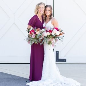 Show me your mumu "noelle" dress, merlot